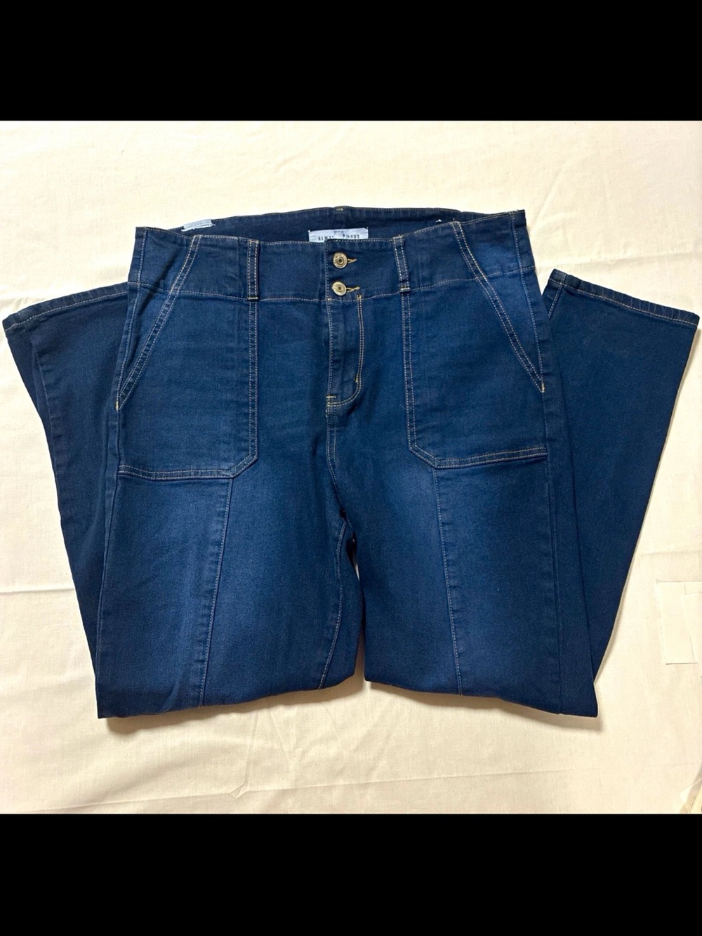 Almost Famous Dark Blue Skinny Leg Jeans Size 13